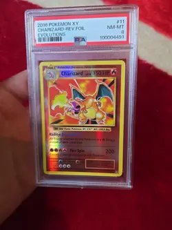 Psa Graded Holo Charizard Evolutions Pokemon Card 11/108 - Image 1