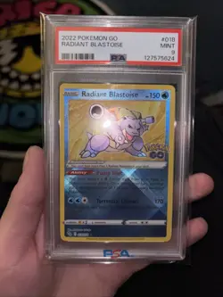 Radiant Blastoise 018/078 Pokemon TCG Graded Card Slab PSA 9 Mint Pokemon Go !! - Image 3