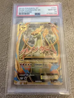Pokemon Mega Charizard EX 101/108 Full Art XY Evolutions PSA 10 GEM MINT - Image 1