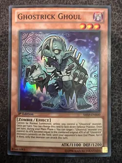Yugioh Ghostrick Ghoul SHSP-EN000 Super Rare 1st Edition NM - Image 1