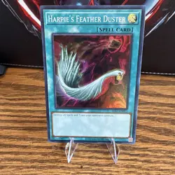 Yugioh Super Rare Harpie's Feather Duster #TFK-SP002 Near Mint or Better - Image 1