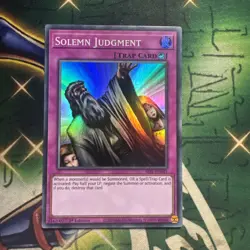 Yugioh! Solemn Judgment SESL-EN045 Super Rare 1st Edition NM - Image 1