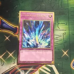 Yugioh! Torrential Tribute MGED-EN052 Gold Rare 1st Edition NM - Image 1