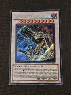 Ally of Justice Decisive Armor HA03-EN060 Secret Rare Unlimited Ed NM Yugioh - Image 1