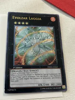 Yugioh Evolzar Laggia Ultimate Rare 1st Ed PHSW - Image 1