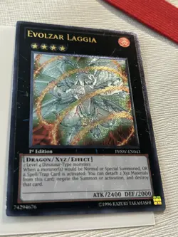 Yugioh Evolzar Laggia Ultimate Rare 1st Ed PHSW - Image 2