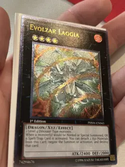 Yugioh Evolzar Laggia Ultimate Rare 1st Ed PHSW - Image 4