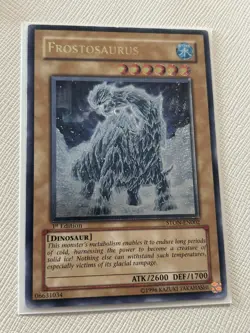 Yugioh Frostosaurus Ultimate Rare 1st Edition STON VLP - Image 1