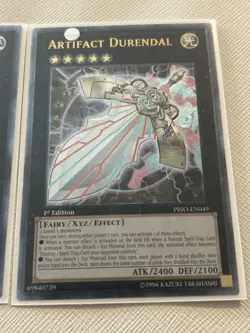 Yugioh 2x Artifact Durendal Ultimate Rare!! 1x First 1x Unlimited PRIO - Image 2