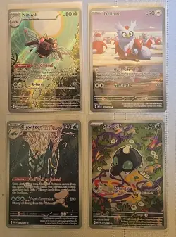 Pokemon TCG Mega Evolutions Illustration Rare 4 Card Lot Delibird + All NM+ - Image 1