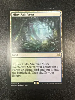 MTG Card Misty Rainforest 240/249 Modern Masters 2017 Regular Rare NM JL - Image 1