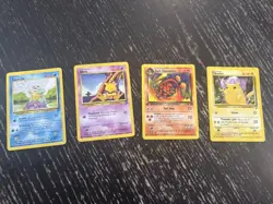 1st and 2nd Edition Pokemon Card Lot of 4 - Image 1