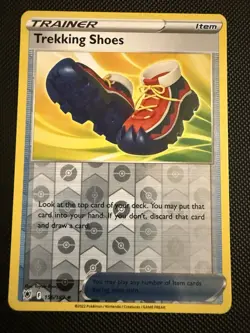 POKEMON TCG: TREKKING SHOES 156/189 ASTRAL RADIANCE REVERSE HOLO CARD NM - Image 1