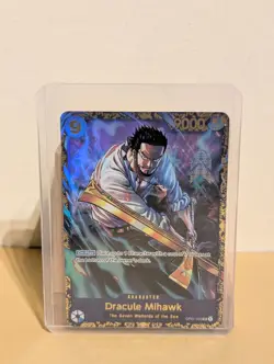 One Piece Card Game: Dracule Mihawk Custom Card Proxy Rare OP01-070 - Image 1