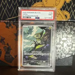 Pokemon TCG Axew Black Bolt Illustration Rare Card 145/086 PSA 9 - Image 1
