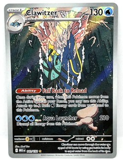 Clawitzer - 141/132 Pokemon TCG Mega Evolutions Illustration Rare Pokemon Card - Image 1