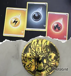 Pokemon Battle Academy Energy Cards (18 of each) and Coin - Image 1