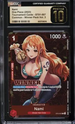 Nami [Winner] ST01-007 One Piece Promotion Cards CGC PRISTINE 10 - Image 1