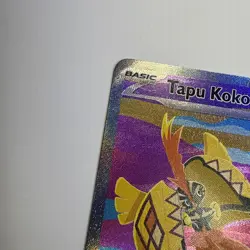 Pokemon TCG Tapu Koko EX Holo Card 247/182 Sv04: Paradox Rift Nm Full Art - Image 4
