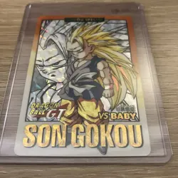 Dragon Ball Z GT Goku Carddass Card Part 28 Set Lot Vintage 1996 #87 #91 #92 #93 - Image 2