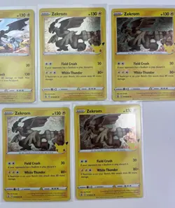 5 Card Lot Pokemon TCG Zekrom Celebrations 010/025 Holo Rare - Image 3