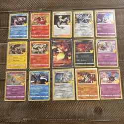 Pokemon TCG: Celebrations Holo Rare Card Lot - 15 Total Cards Charizard Lot B - Image 1