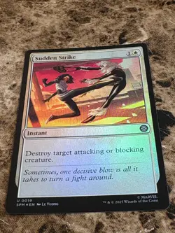 SUDDEN STRIKE Magic MTG Spiderman Foil - Image 1