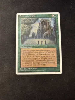 Sylvan Library MTG Core Set 4th Edition NM1 - Image 1