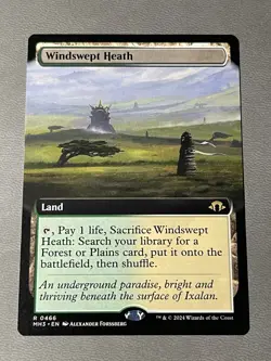 Windswept Heath Extended Art MTG Modern Horizons 3 Near Mint English 0466 - Image 1