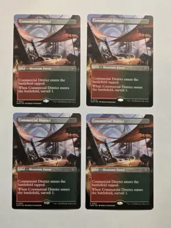 4x Commercial District - Showcase - Murders at Karlov Manor - Near Mint - MTG - Image 1
