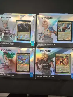 Magic The Gathering Final Fantasy Collector’s Edition Commander Deck Bundle DMGd - Image 1