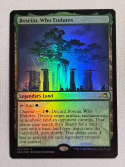 Boseiju, Who Endures - (FOIL) - Kamigawa: Neon Dynasty - LP MTG - Image 1