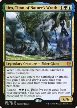 Uro, Titan of Nature's Wrath - Foil Promo Theros Beyond Death LP MTG - Image 1