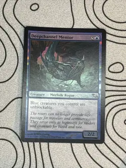FOIL Deepchannel Mentor | MtG Magic Shadowmoor | English | Near Mint-Mint (NM-M) - Image 1