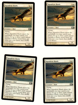 Set Of 4 Squadron Hawk M11 Magic the Gathering Playset - Image 1