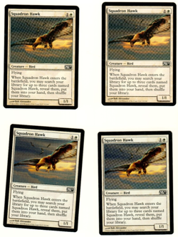 Set Of 4 Squadron Hawk M11 Magic the Gathering Playset - Image 3