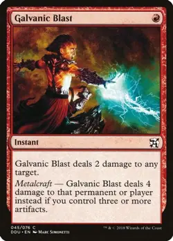 04 x Galvanic Blast SP FREE SHIPPING - Duel Decks: Elves vs. Inventors (DDU) - Image 1