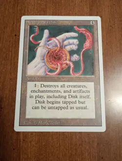 1994 Magic: The Gathering - Revised(3rd) - Nevinyrral's Disk - Rare - NM - Image 1