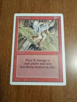 1994 Magic: The Gathering - Revised(3rd) - EARTHQUAKE - Vintage Rare - NM - Image 1