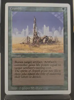 1X - Crumble - Revised Edition - MTG - Magic The Gathering - LP - Image 1