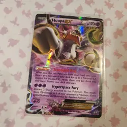 Pokemon Card Hoopa EX XY71 Black Star Promo Holo Ultra Rare - Image 1