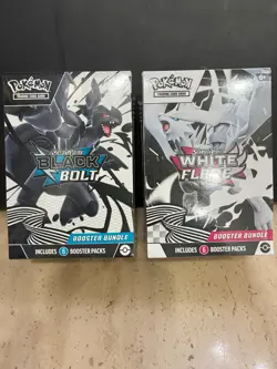 2x Sealed Pokemon Booster Boxes - Black Bolt & White Flare - English! - Image 1