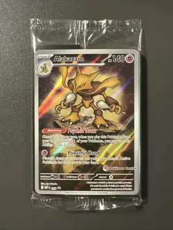 Pokemon Center Stamped Alakazam 009 Pokemon Mega Evolutions - Promo Sealed - Image 1