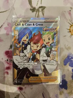 Chili & Cilan & Cress (Full Art) 258/264 Fusion Strike Holo - Pokemon Tcg - NM - Image 1