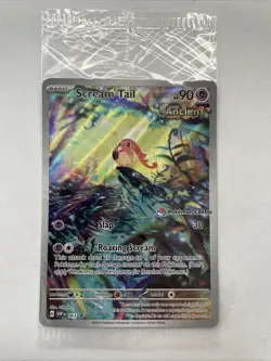 Scream Tail #065 Scarlet & Violet Black Star Pokemon Center Stamped Promo SEALED - Image 1