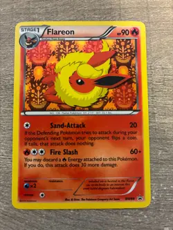 2013 POKEMON BLACK STAR PROMO FLAREON [STAGE 1] #BW88 HOLO FOIL - Image 1