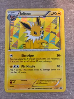 2013 POKEMON BLACK STAR PROMO JOLTEON [STAGE 1] #BW91 HOLO FOIL - Image 1