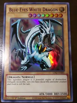 ( BLUE-EYES WHITE DRAGON ) Ultra Rare (Purple) - LDS2-EN001 - 1st NM - Yu-Gi-Oh - Image 1