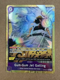 One Piece Card Game Gum-Gum Jet Gatling (Alternate Art) OP03-072 R English - Image 1