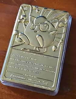 Nintendo Pokemon Jigglypuff 24k Gold Plated Card, 1999 - Image 2
